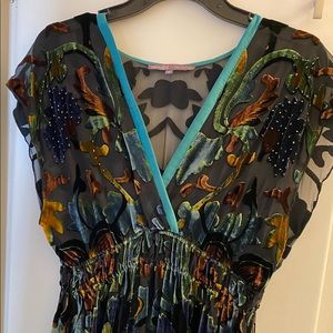 Hale Bob sheer burn out top size M